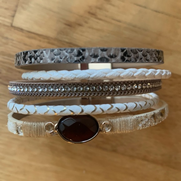 NWOT Boho Leather Cuff Bracelet - Picture 7 of 8